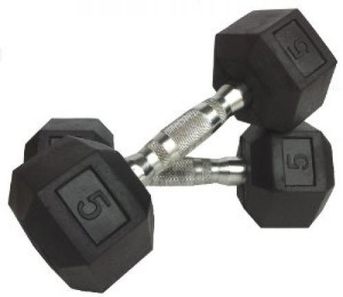Hex Dbell 5kg pair